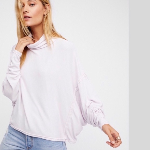 Free People, We The Free Almeda Sweater Top, Violet. - Picture 2 of 13